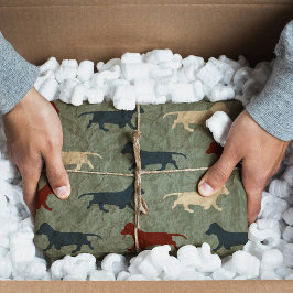 Papel De Seda Patrón Dachshund