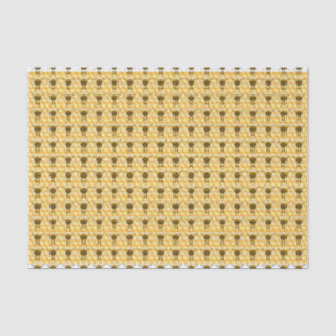 Papel De Seda Patrón de abejas personalizado divertido