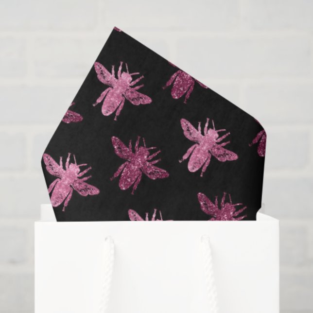 Papel De Seda Patrón de abejas reina (Bolsa de regalo)