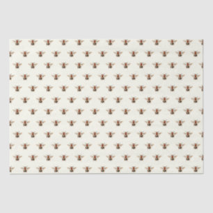 Papel De Seda Patrón de abejas ventilado pequeño