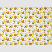 Patrón de abejas y flores de burbujas