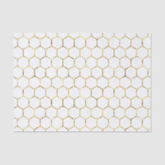 Papel De Seda Patrón de abejorro de Relieve metalizado dorado co