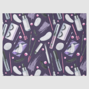 Papel De Seda Patrón de acuarela de cosméticos