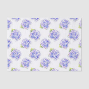 Papel De Seda Patrón de acuarela de Hydrangea