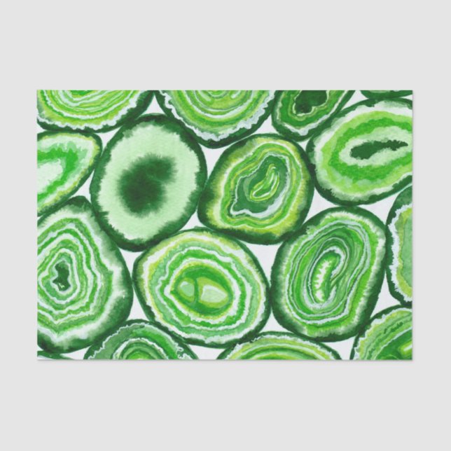 Papel De Seda Patrón de águila verde (Anverso)