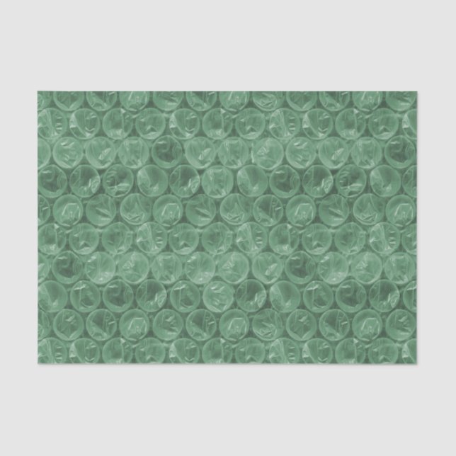 Papel De Seda Patrón de ajuste de burbuja verde (Anverso)
