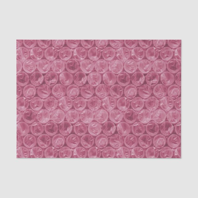 Papel De Seda Patrón de ajuste de burbujas rosa (Anverso)