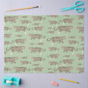 Papel De Seda Patrón de animal jaguar de la selva