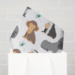 Papel De Seda Patrón de Animales Salvajes Lindos
