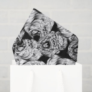 Papel De Seda Patrón de Animales Salvajes Lindos