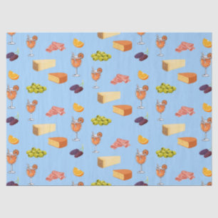 Papel De Seda Patrón de Aperol y Queso