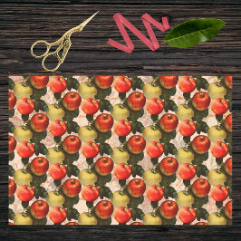 Papel De Seda Patrón de Apple Red Gold Harvest - Idea de regalo
