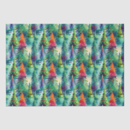 Papel De Seda patrón de árbol de Navidad