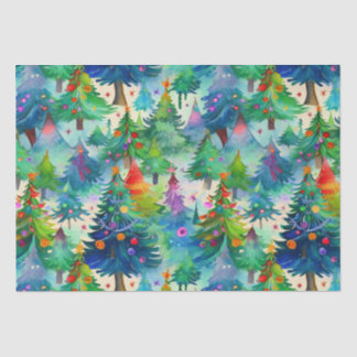 Papel De Seda patrón de árbol de Navidad
