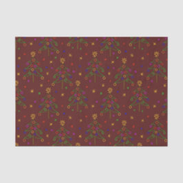 Papel De Seda Patrón de árbol de Navidad