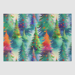 Papel De Seda patrón de árbol de Navidad