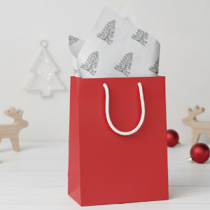 Papel De Seda Patrón de árboles de invierno blancos de Navidad m
