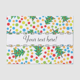 Papel De Seda patrón de árboles de Navidad