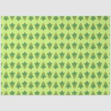 Patrón de árboles en verde