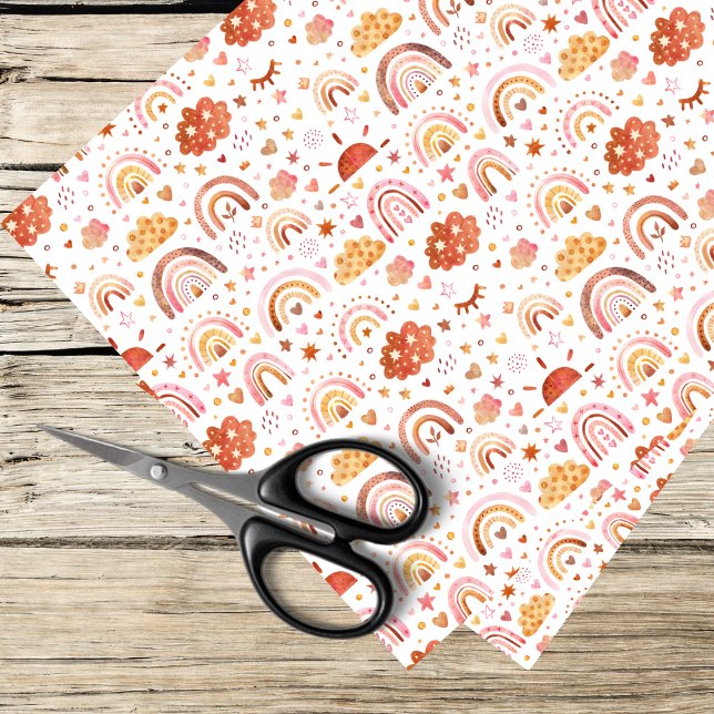 Papel De Seda patrón de arco iris boho (Subido por el creador)