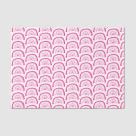 Papel De Seda Patrón de arcoíris rosa brillante