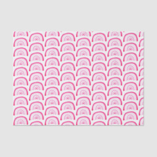 Papel De Seda Patrón de arcoíris rosa brillante