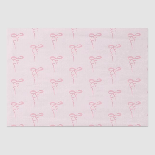 Papel De Seda Patrón de arcos rosados bebé (Anverso)