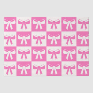 Papel De Seda Patrón de arcos rosados de Coquette Girly