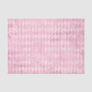 Papel De Seda Patrón de Arlequín Rosa