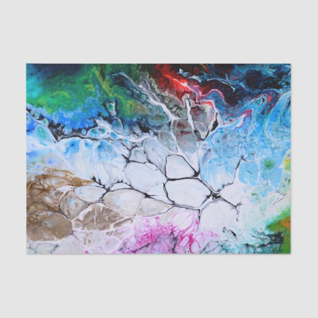 Papel De Seda Patrón de arte abstracto (Anverso)