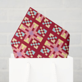 Papel De Seda Patrón de arte abstracto de geometría de píxel mod