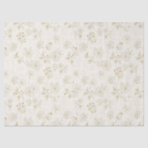 Papel De Seda Patrón de arte de línea botánica minimalista (2)