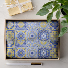 Papel De Seda Patrón de Azulejos Portugueses