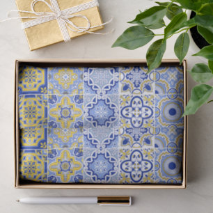 Papel De Seda Patrón de azulejos portugueses 
