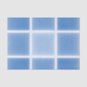 Papel De Seda Patrón de Baldosa de Cuadrícula Azul Suave
