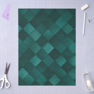 Papel De Seda Patrón de Baldosa Esmeralda – Lujo Moderno