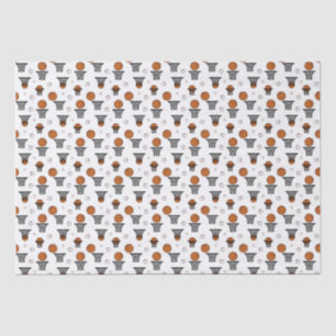Papel De Seda Patrón de baloncesto