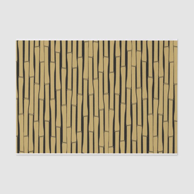 Papel De Seda Patrón de bambú (Anverso)