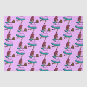 Papel De Seda Patrón de barro de la dama de pasteles de estilo v