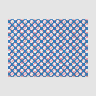 Papel De Seda Patrón de Baseballs