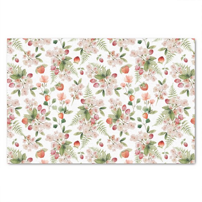 Papel De Seda Patrón de baya (Floral Berry Pattern Tissue Paper by Painted Paperie
)