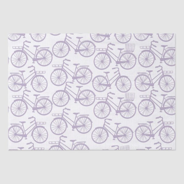Papel De Seda Patrón de bicicleta de época (Anverso)
