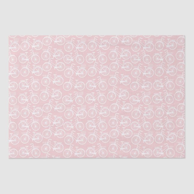 Papel De Seda Patrón de bicicleta de época (Anverso)