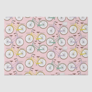 Papel De Seda Patrón de bicicleta de época