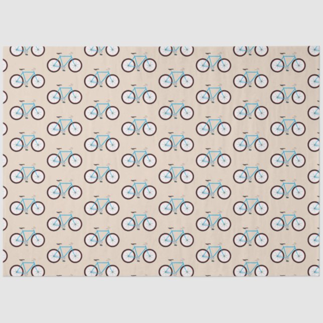 Papel De Seda Patrón de bicicletas (Anverso)