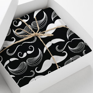 Papel De Seda Patrón de Bigote Hipster