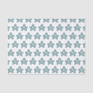 Papel De Seda Patrón de boceto de estrella azul moderna
