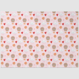 Papel De Seda Patrón de boho lindo en rosa