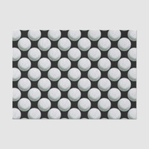 Papel De Seda Patrón de bolas de golf pintadas