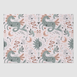 Papel De Seda Patrón de bonito para niños de color rosa Moderno 